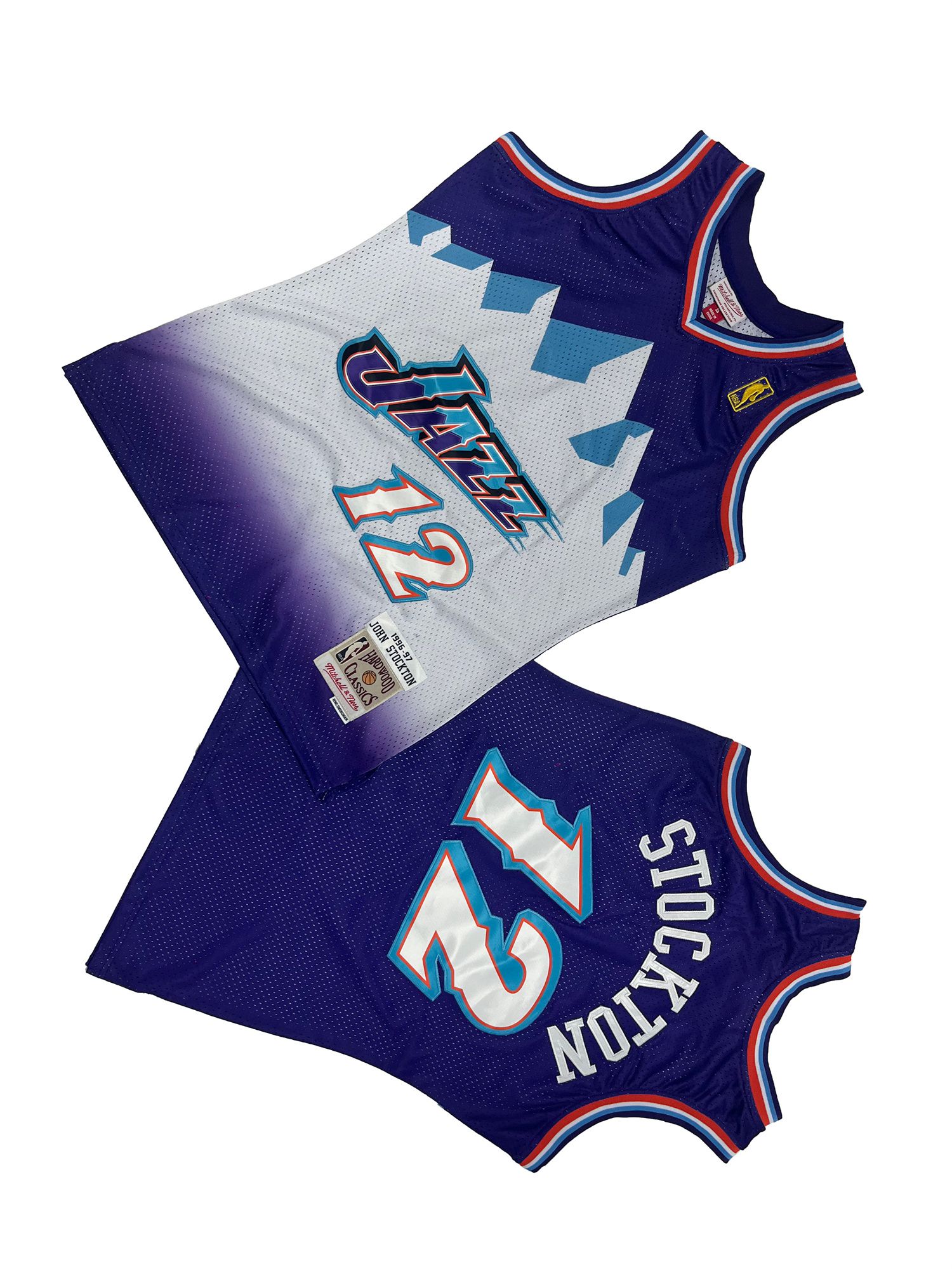 Men Utah Jazz #12 Stockton Purple Throwback NBA Jersey->utah jazz->NBA Jersey